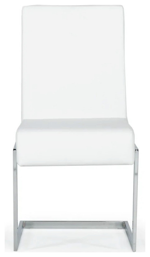 Miriam Modern White Dining Chair  Set of 2   Contemporary   Dining Chairs   by V.S.D Furniture  Houzz