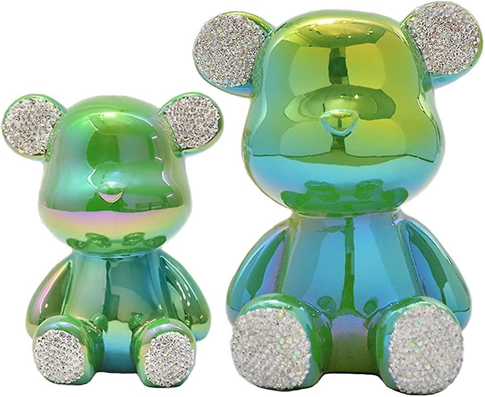 Collectible Figurines Big Bear Bling Home Decorations-green