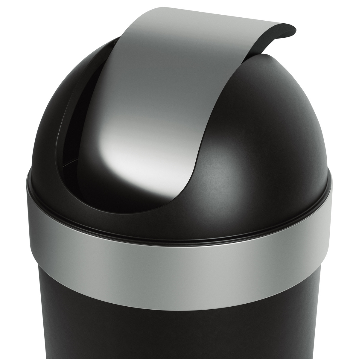 Umbra Black Venti 165 gal Trash Can