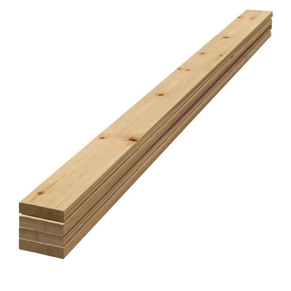 UFP-Edge 1 in. x 4 in. x 8 ft. Barn Wood Natural Pine Trim Board (4-Pack) 311595