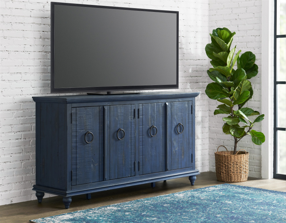 Garden District Solid Wood TV Stand   French Country   Entertainment Centers And Tv Stands   by Martin Svensson Home  Houzz