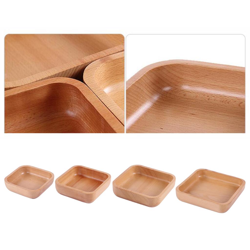 5 / 6 / 7 / 8 inch Wood Soup Bowl / Salad Fruit Handmade Bowls， Light S