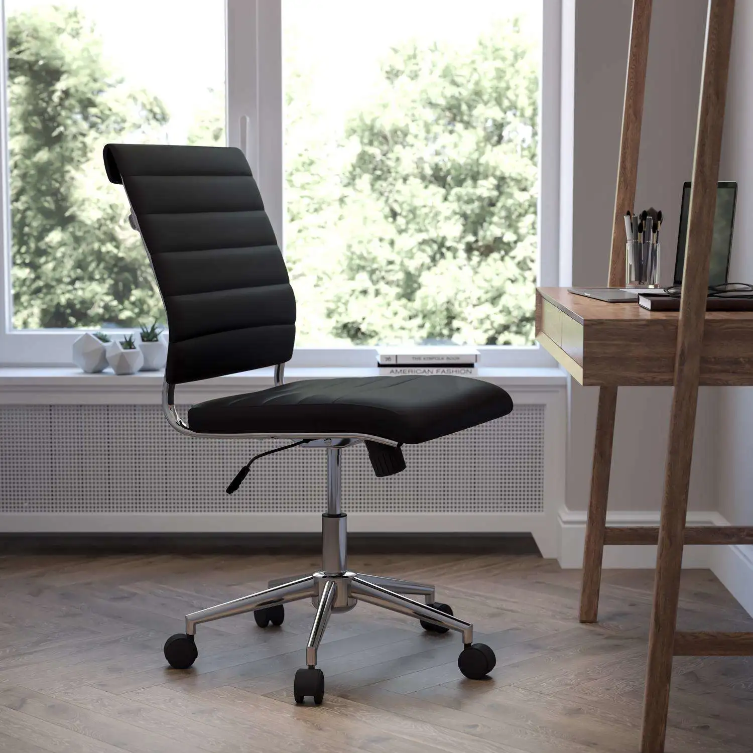 Black Leather Office Chair