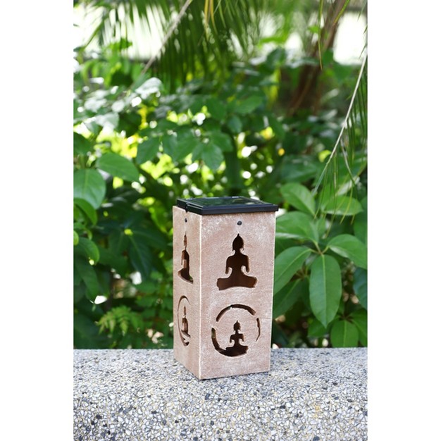 Portable Buddha Cut Out Decorative Outdoor Lantern Clear