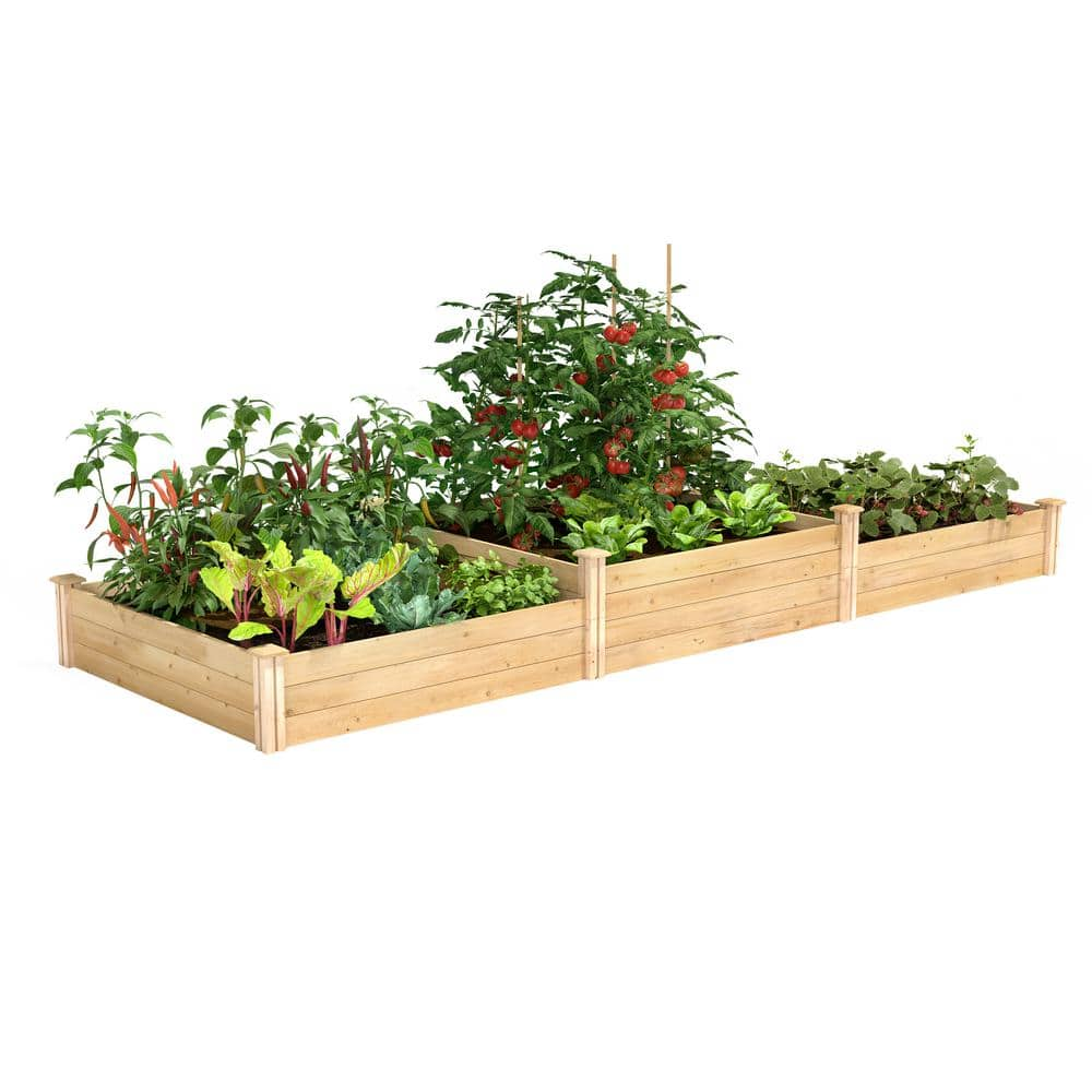 Greenes Fence 4 ft. x 12 ft. Tall Tiers Original Cedar Raised Garden Bed RC4T8S34B