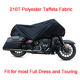 Motorcycle Half Cover XL Black Outdoor Waterproof Rain Dust UV Protector