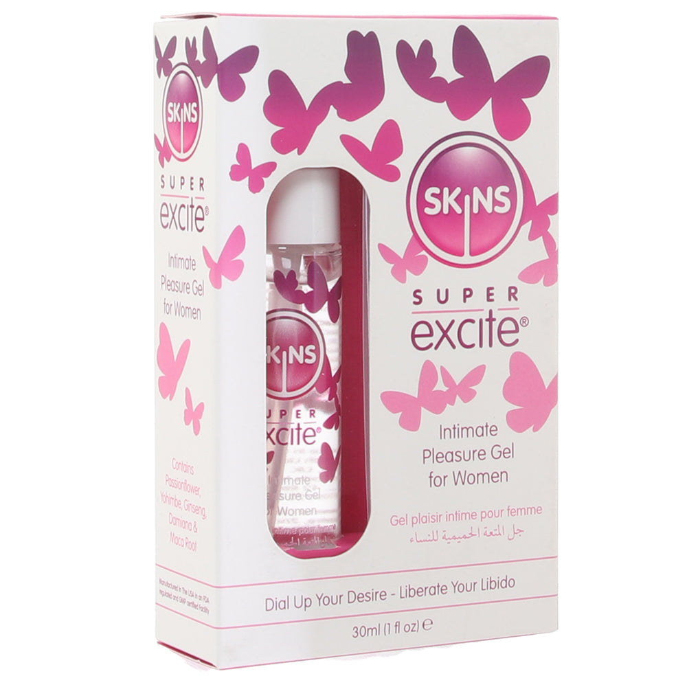 Skins Super Excite Clitoral Stimulation Gel in 1oz/30ml