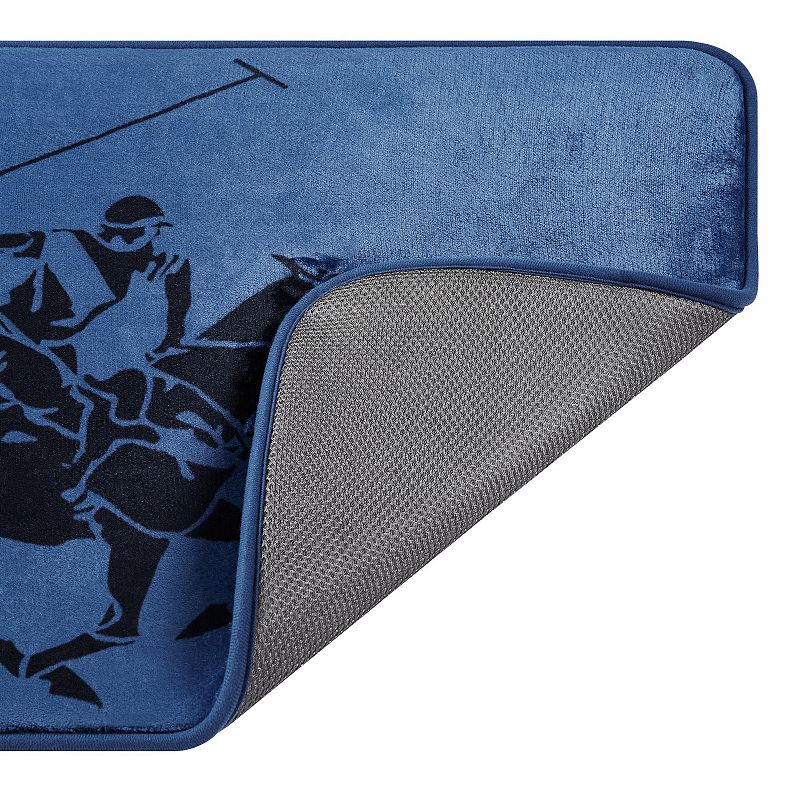 Polo Player Memory Foam Bath Rug