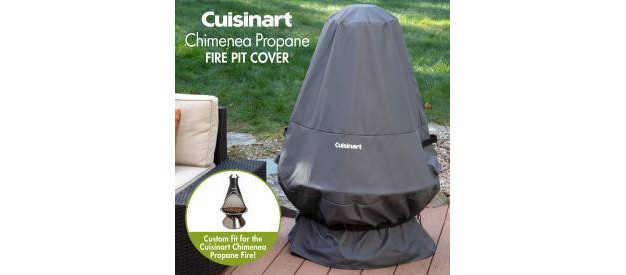 Cuisinart Chimenea Propane Fire Pit Cover Gray