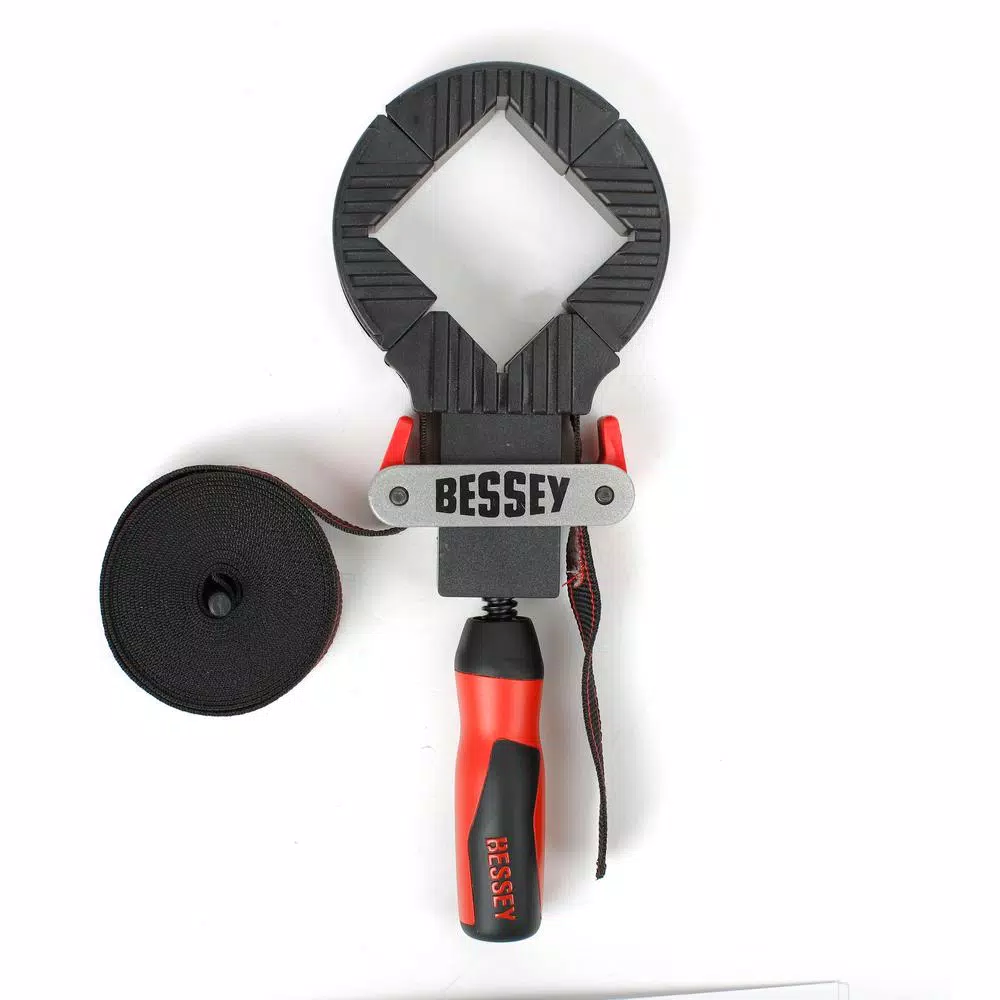 BESSEY Strap Clamp with 90-Degree Corner Pieces 12 ft. Capacity and#8211; XDC Depot