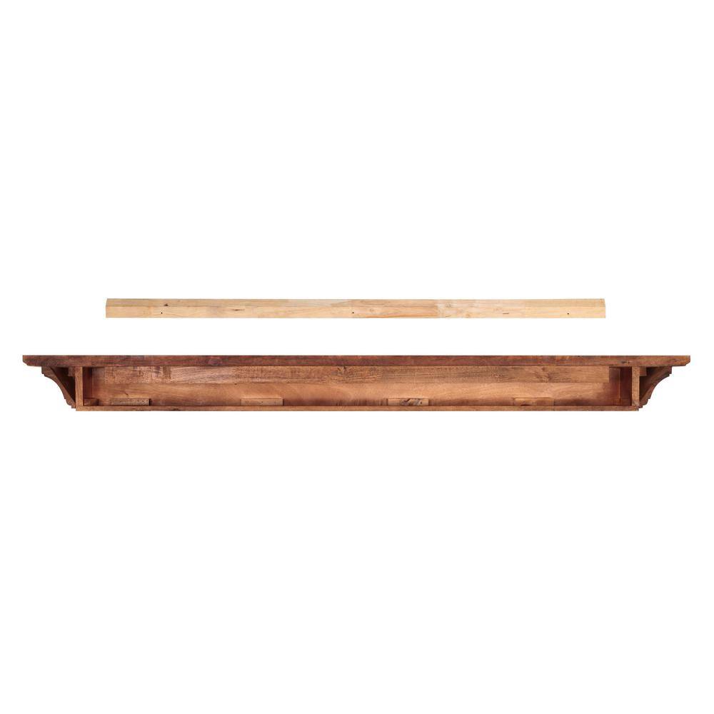 Pearl Mantels 5 ft. Antique Cap-Shelf Mantel RPS6041890D