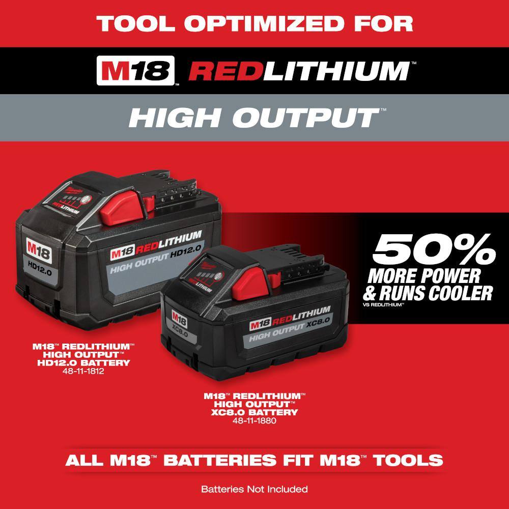 MW M18 FUEL 14 in. 18-Volt Lithium-Ion Electric Battery Chainsaw M18 FUEL Blower 8AH  Combo Kit (2-Tool) 2727-20C-2724-21HD