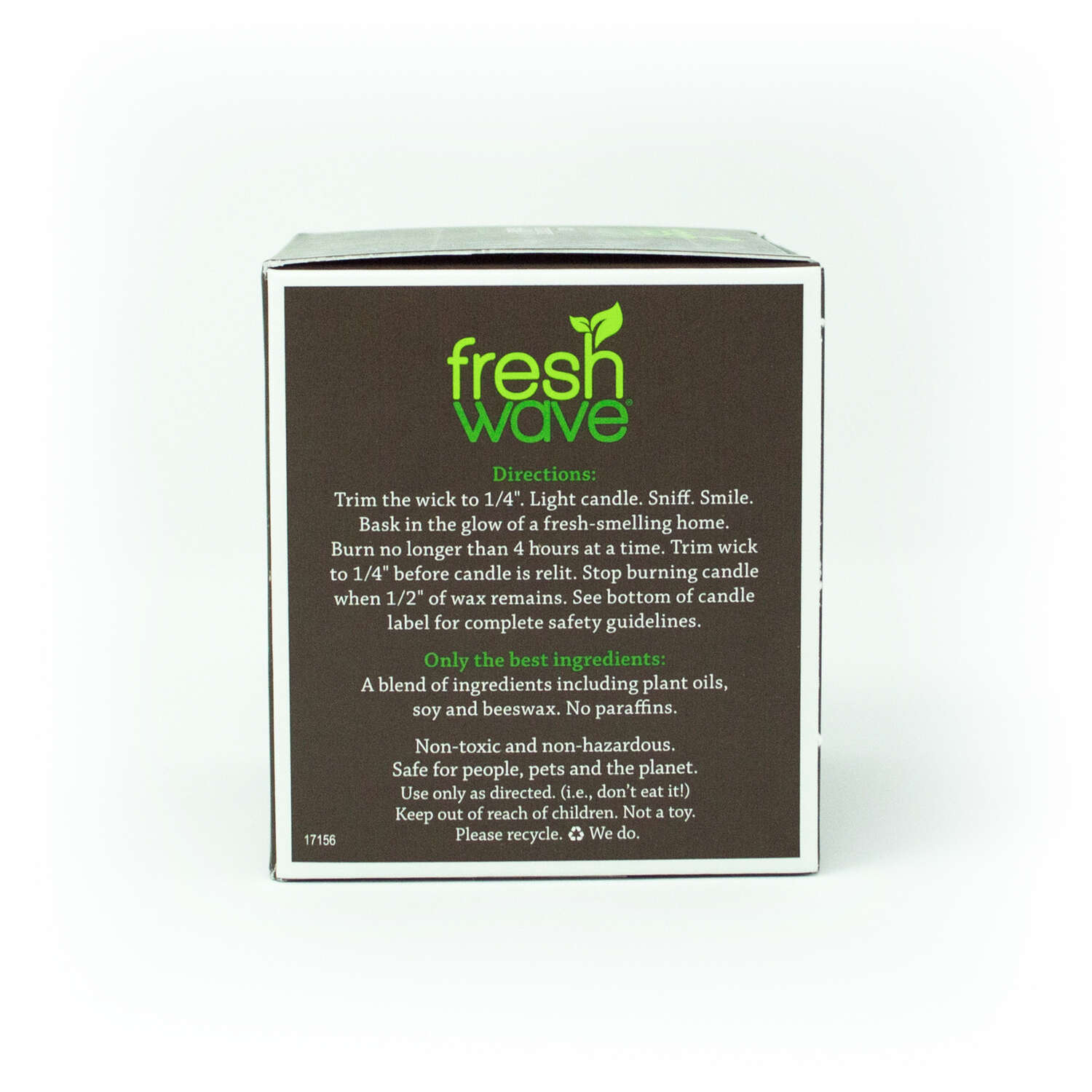 Fresh Wave Brown Odor Eliminator Scent Candle