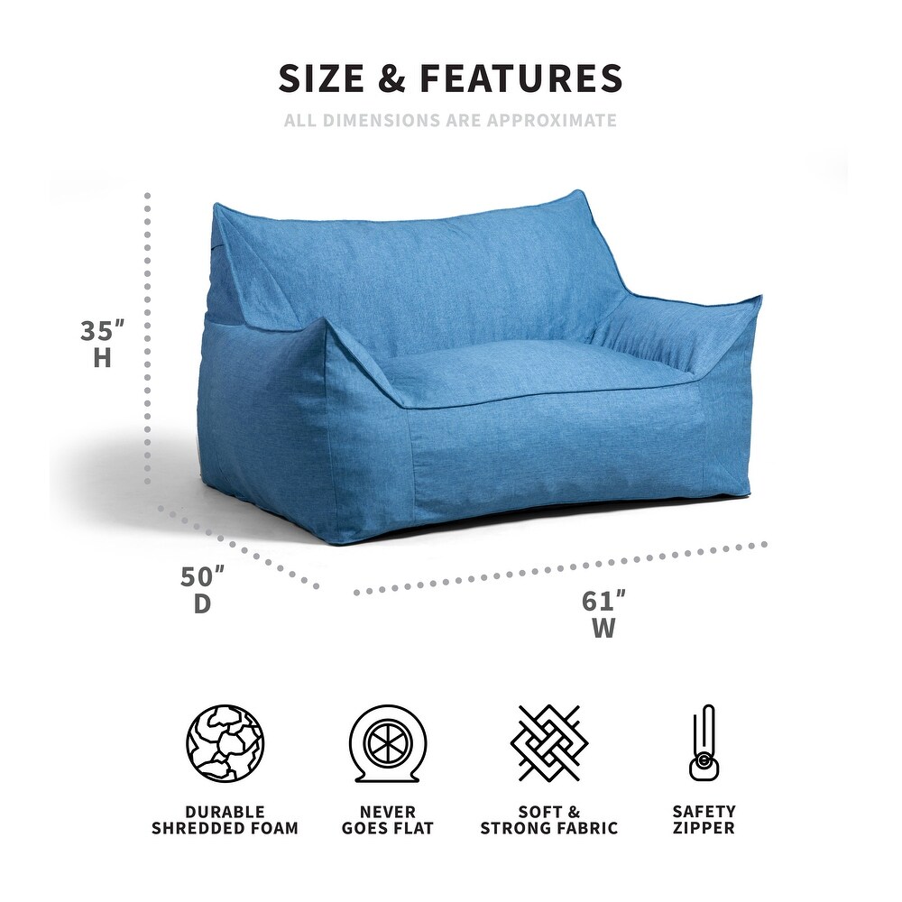 Big Joe Imperial Fufton Bean Bag Sofa   LARGE