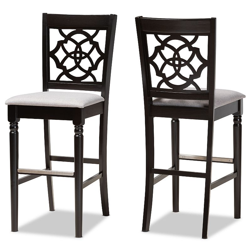 Baxton Studio Alexandra Bar Stool 2-piece Set