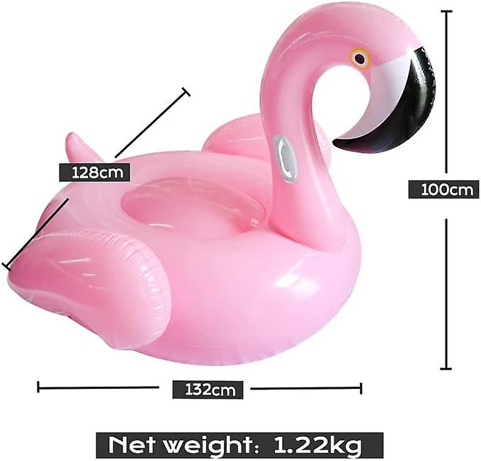 Giant 52 Flamingo Inflatable Ride-on Pool Float With Handles And Wings
