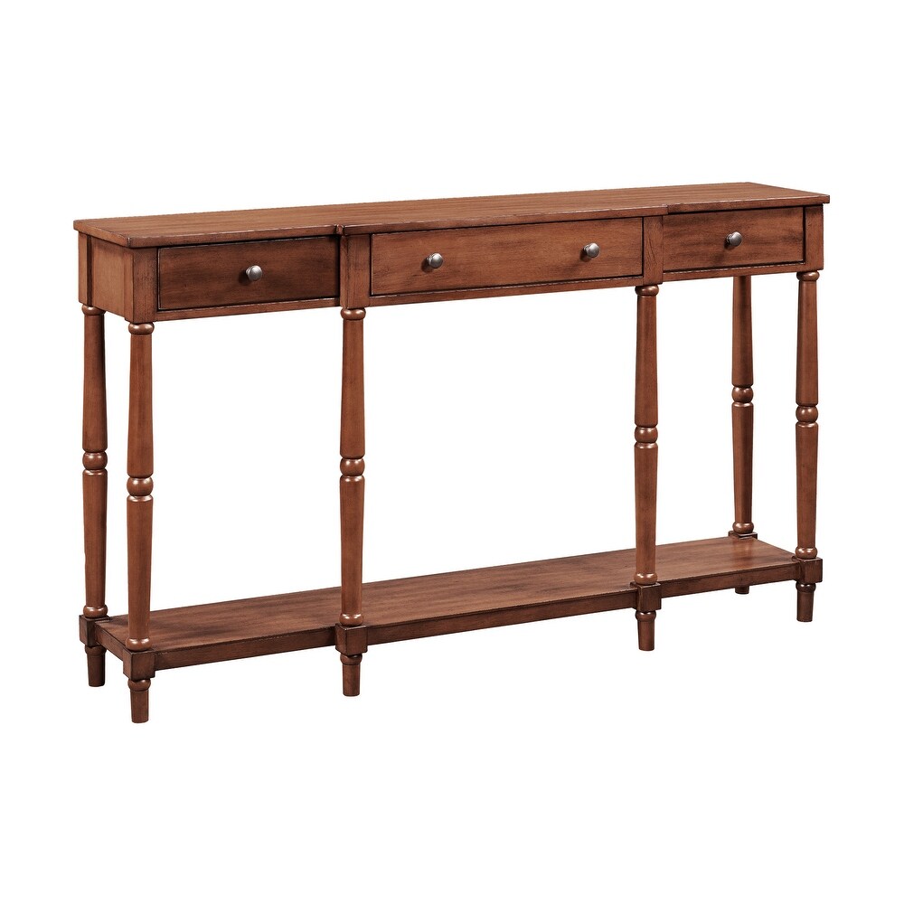 Console Table Sofa Table for Living Room with Storage Shelf and Drawer