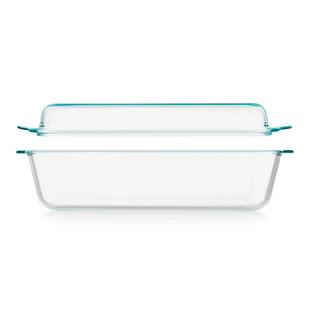 Pyrex Deep 9 in. x 13 in. 2-in-1 Glass Baking Dish with Glass Lid 1147782