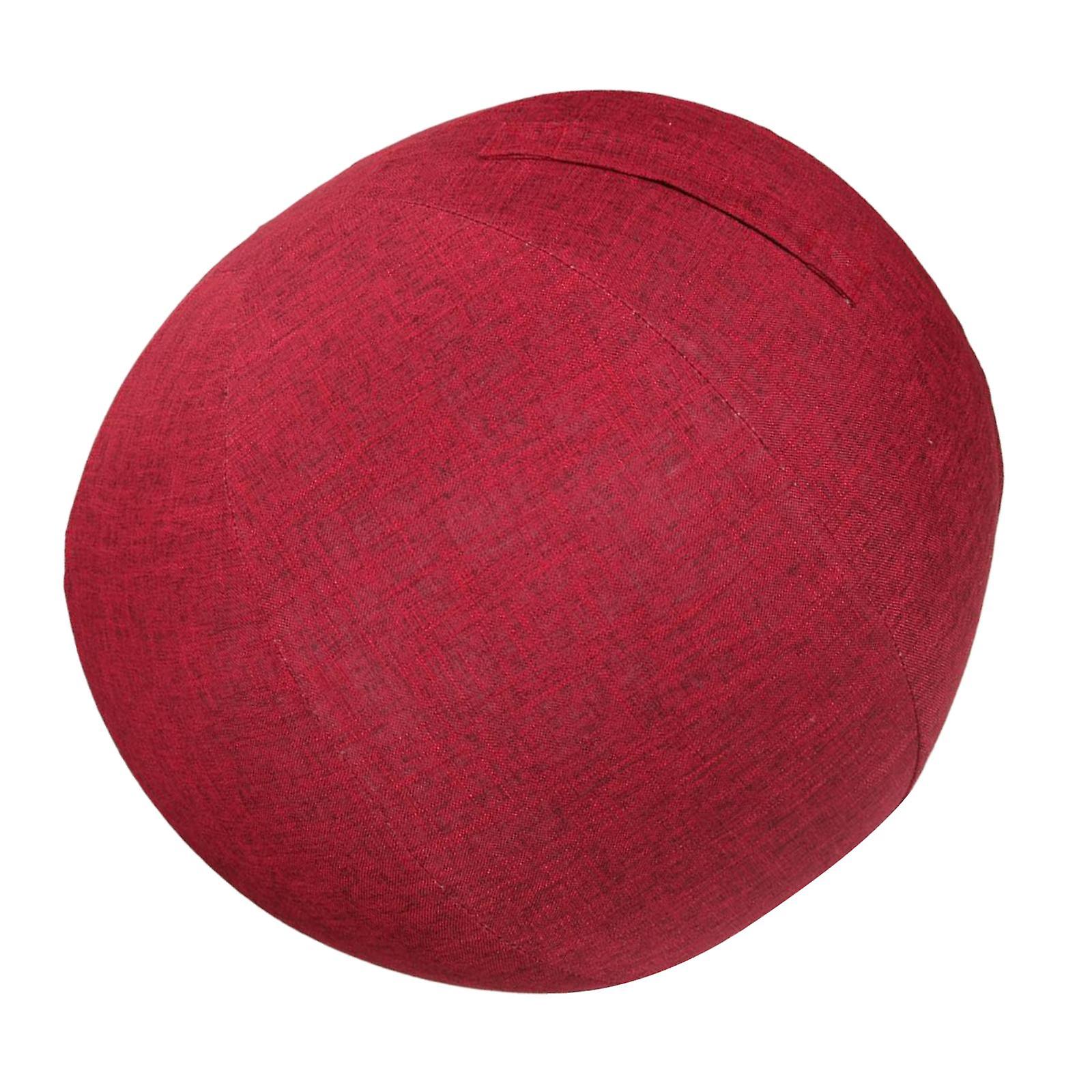 Yoga Ball Cover Foldable Protective Ball Cover Anti Burst Ball Cover Red 55cm