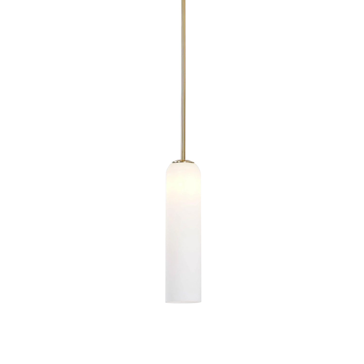 Long Tube Glass Pendant Light