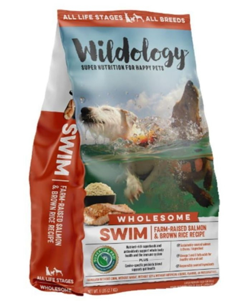 Wildology SWIM Farm-Raised Salmon and Brown Rice - 8 lb.