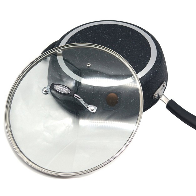 Starfrit 12 in Deep Fry Pan With Lid And Bakelite Handle