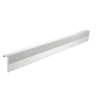 Baseboarders Basic Series 5 ft. Galvanized Steel Easy Slip-On Baseboard Heater Cover in White BC001-60