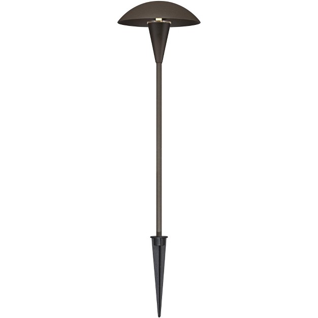 John Timberland Large Mushroom Bronze Finish Led Landscape Path Lights Set Of 4