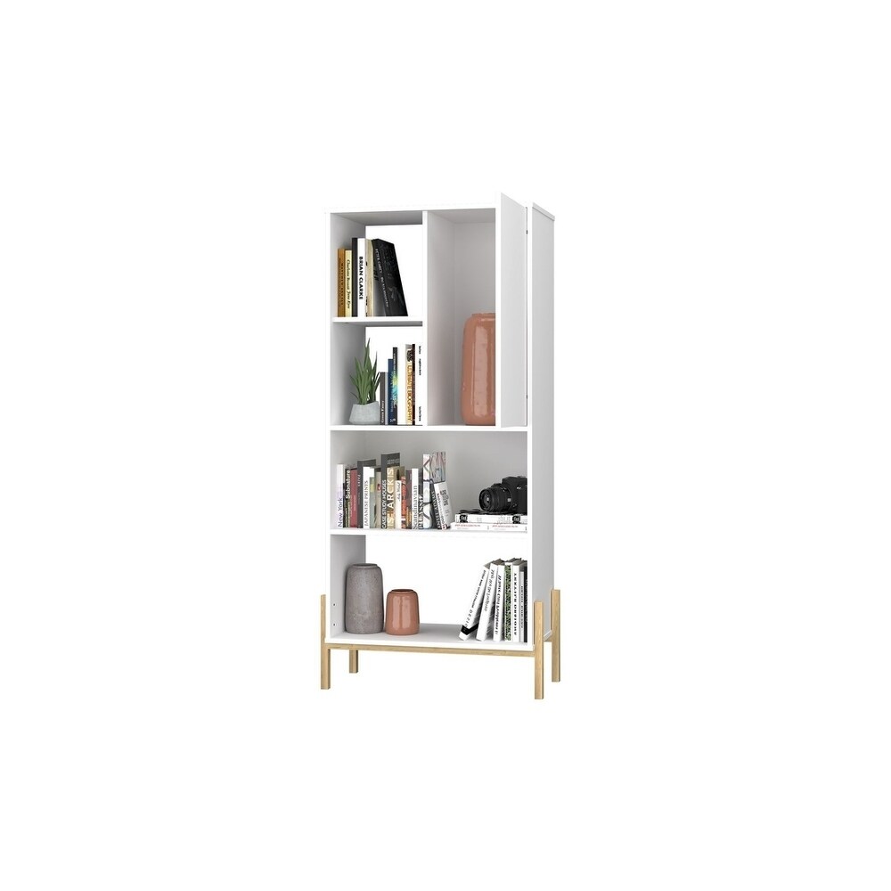 Bowery Bookcase with 5 Shelves by Manhattan Comfort