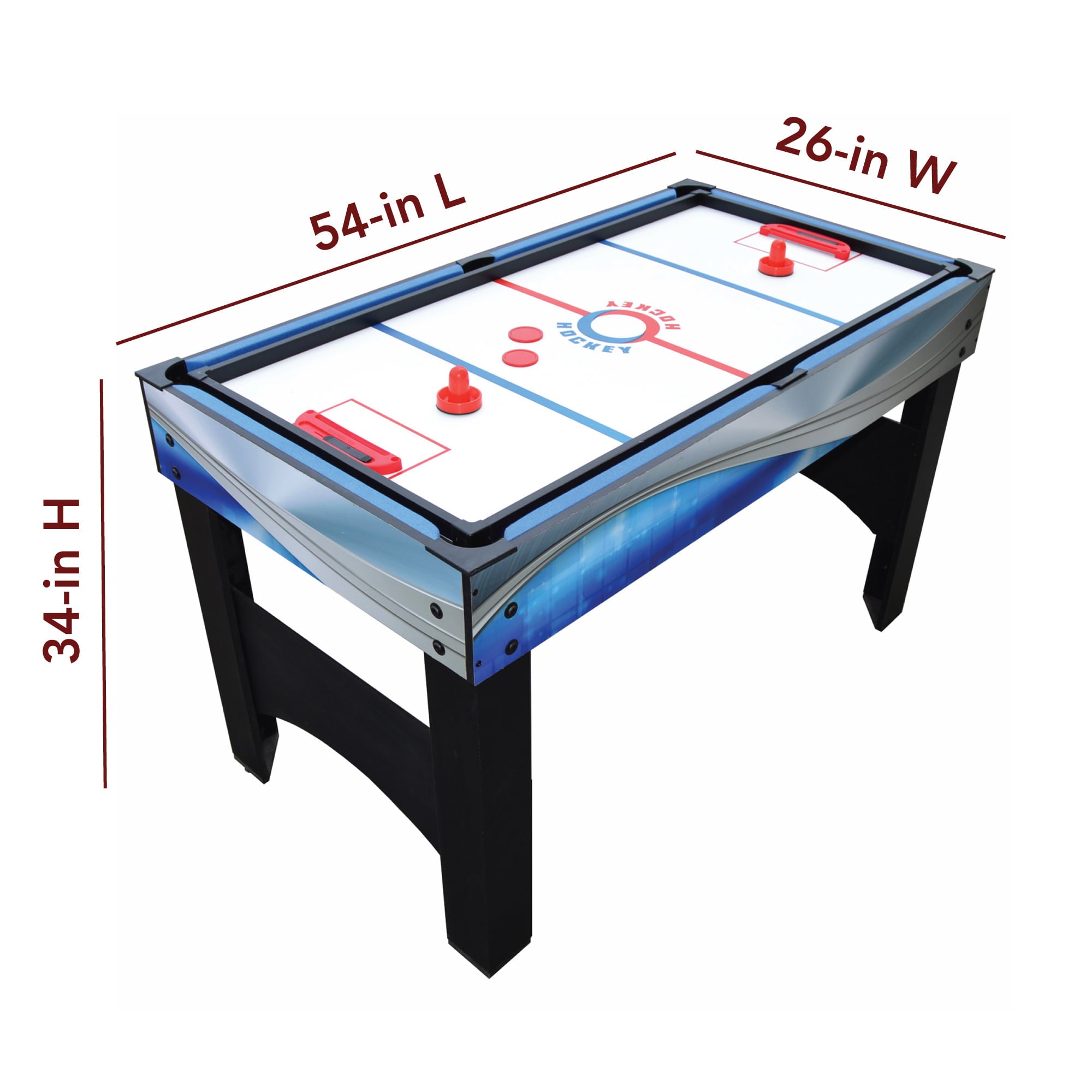 Hathaway Matrix 7-in-1 Multi-Game Table with Foosball, Pool, Tennis, 54-in