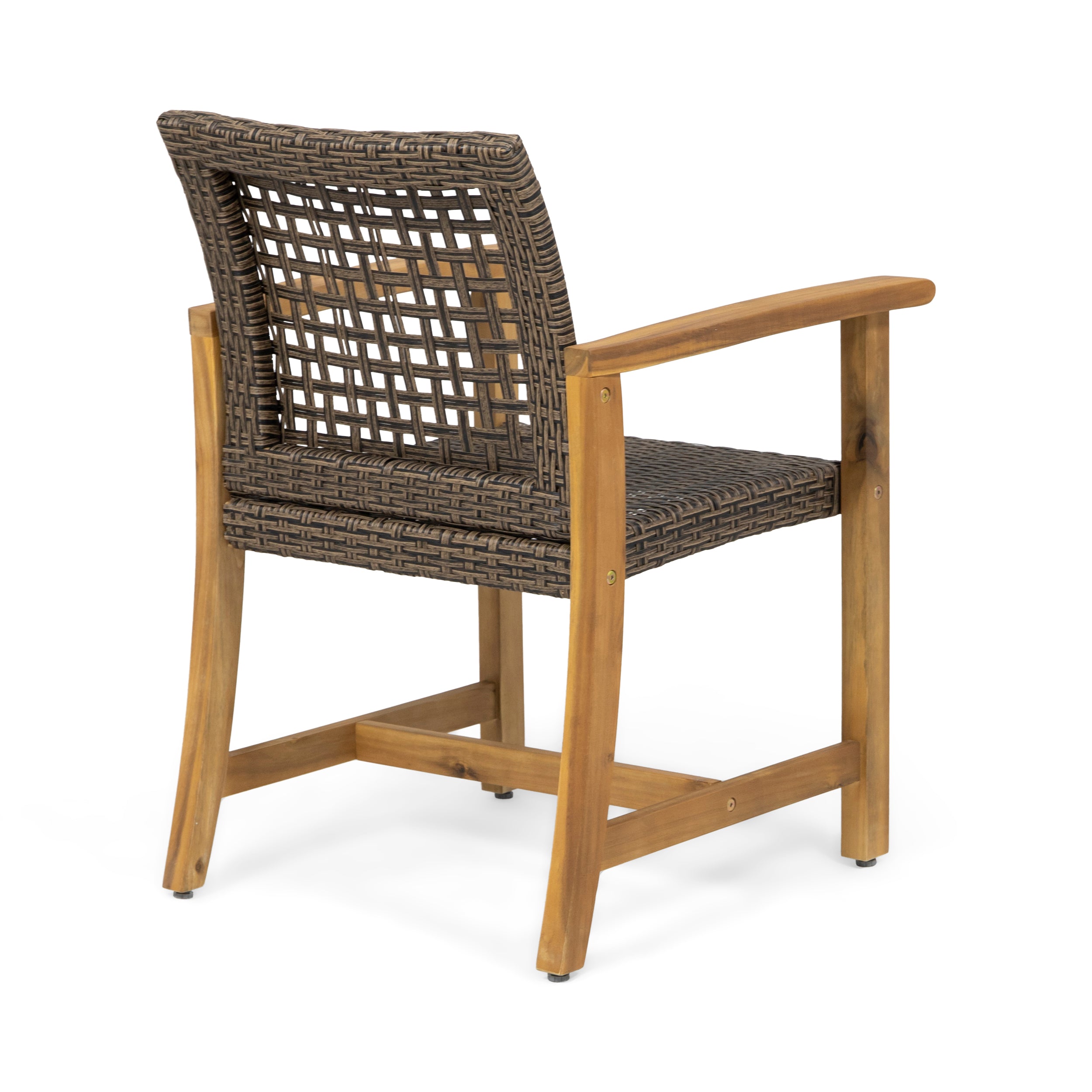 Levant Outdoor Acacia Wood Dining Chair (Set of 2)