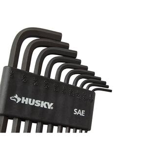 Husky SAE Short Arm Hex Key Set (10-Piece) HSAHKS10PCN