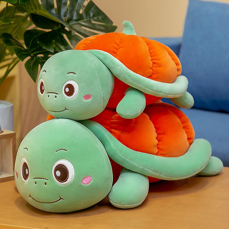 Born Pretty Cute Halloween Pumpkin Turtle Plush Toy Stuffed Fruit Pumpkin Turtle Shellp Tortoise Plushie Dolls For Children Gift For Kids