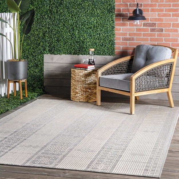 Nuloom Leigh Stripes Indoor outdoor Area Rug