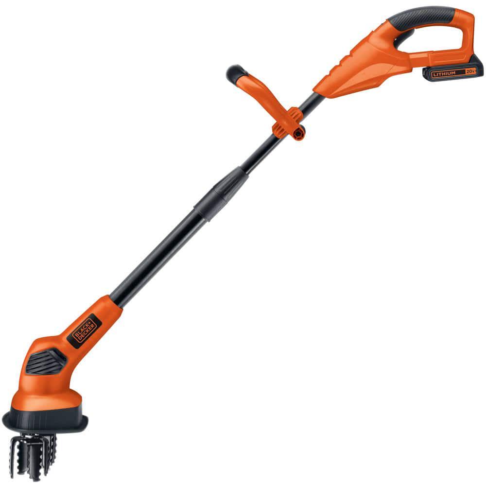 BLACKDECKER 20V MAX 7 in LithiumIon Cordless Garden CultivatorTiller with 15Ah Battery and Charger Included