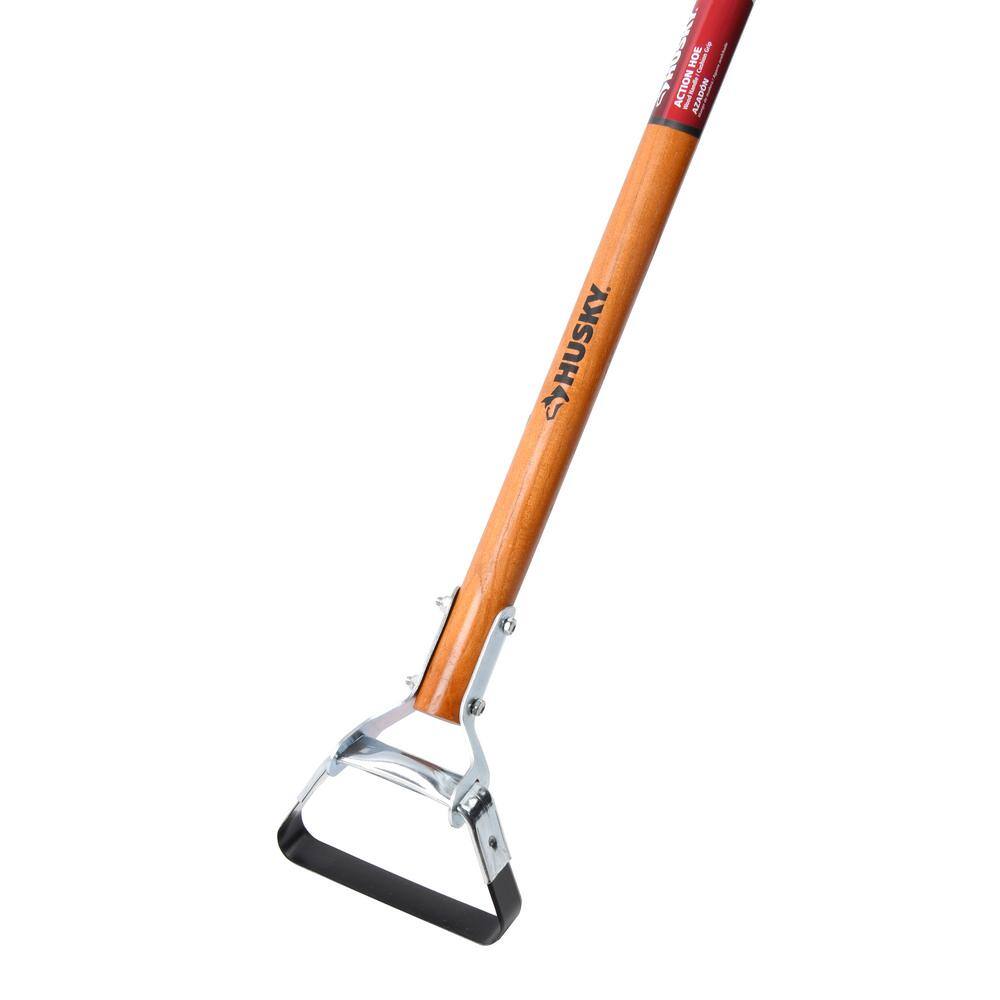 Husky 54 in. L Wood Handle Action Hoe With Grip 618040