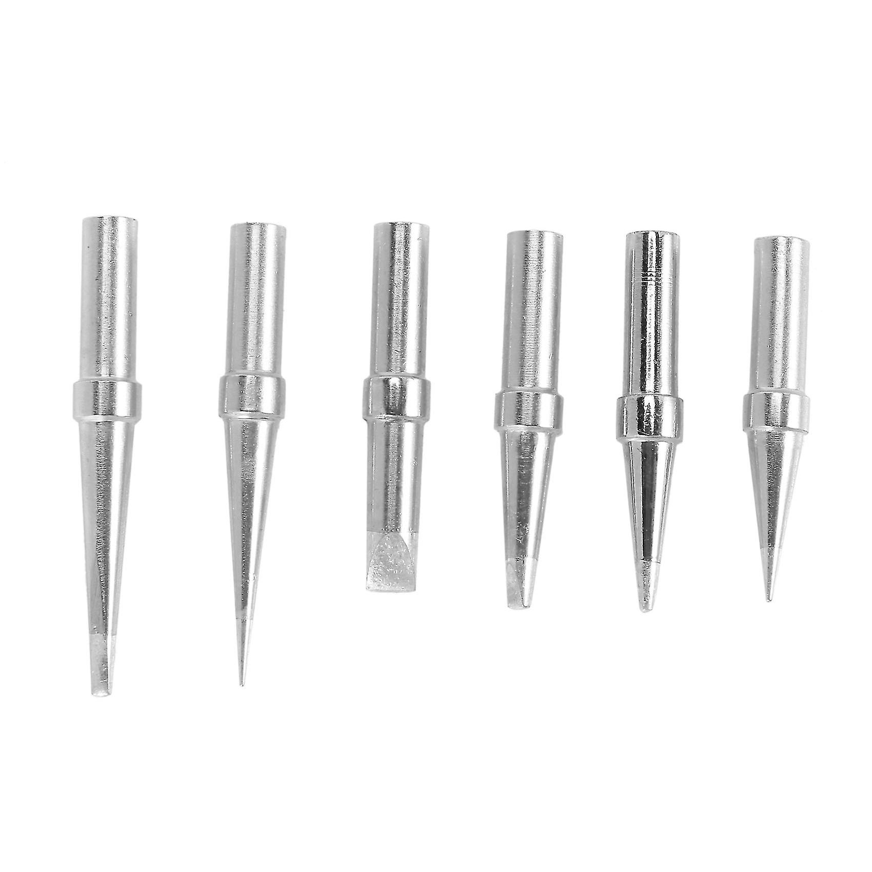 Solder Tips 6pcs Et Soldering Iron Replacement Tips For Wes51/50，wesd51，pes51 / 50，we1010na Wcc100