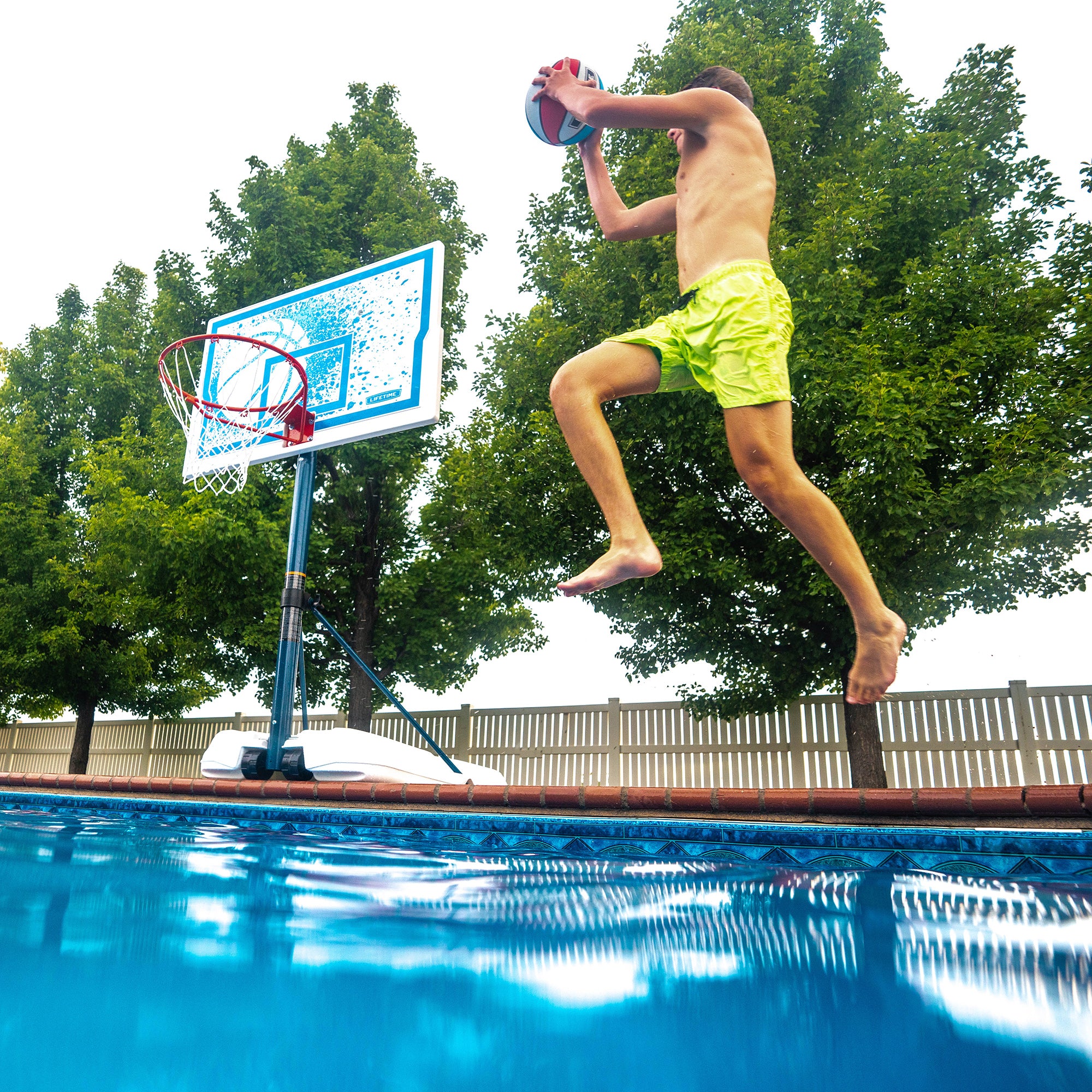 Lifetime Poolside Adjustable Basketball Hoop (44-Inch Impact)