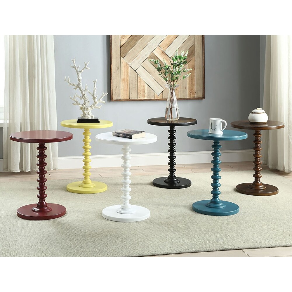 Salisa Round Wooden Side Table