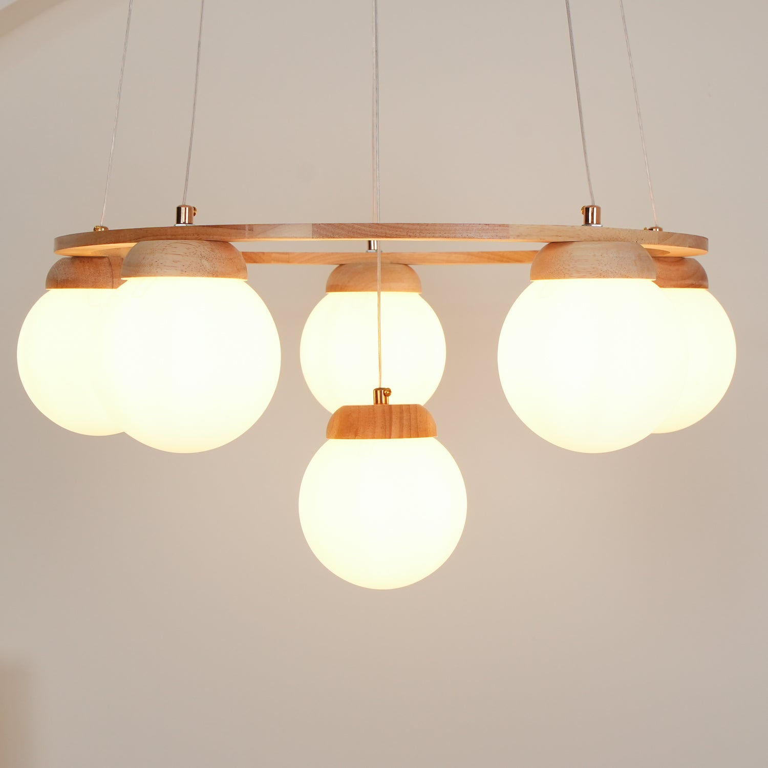 Miira Wood Chandelier