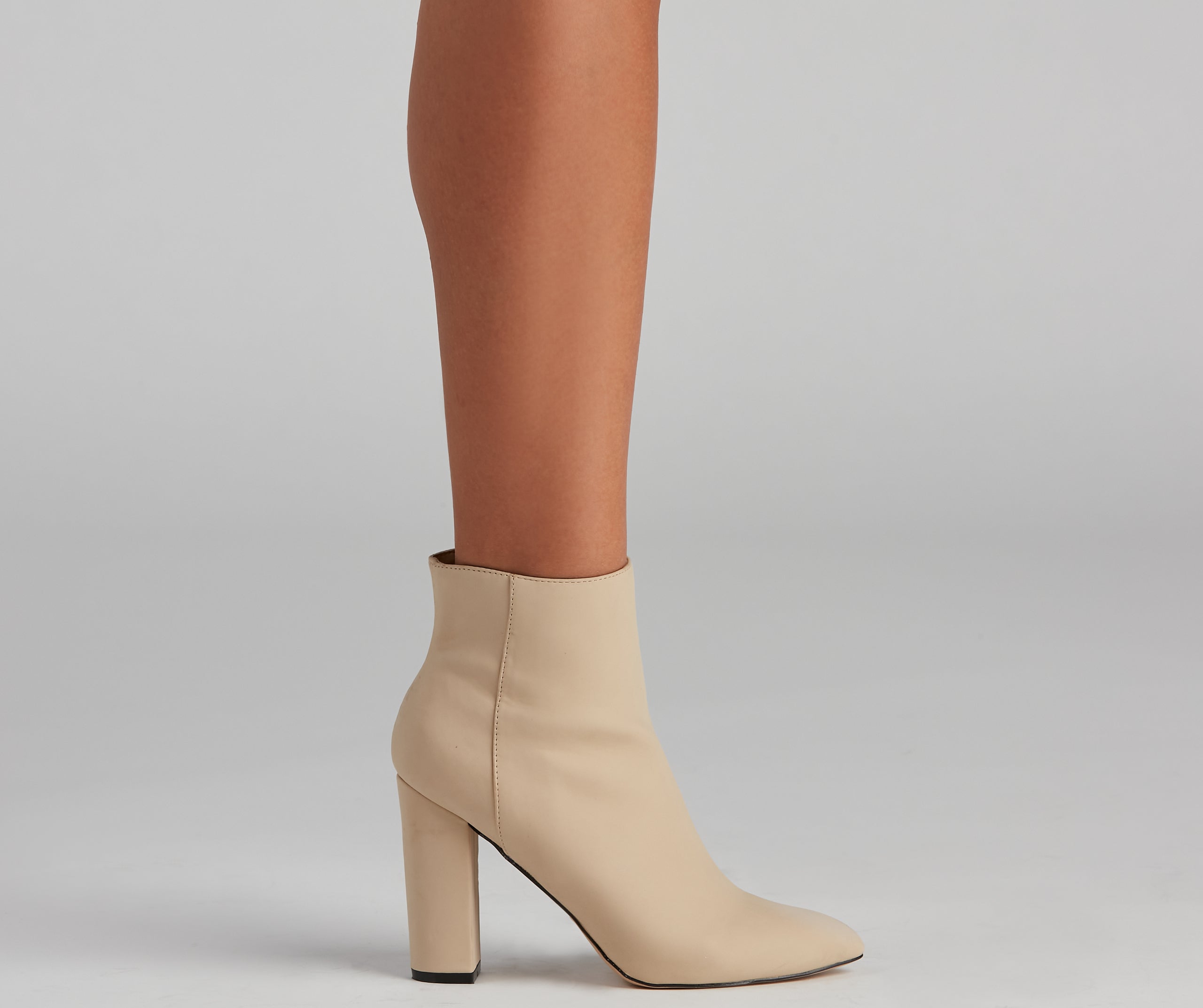 Go Getter Nubuck Block Heel Booties