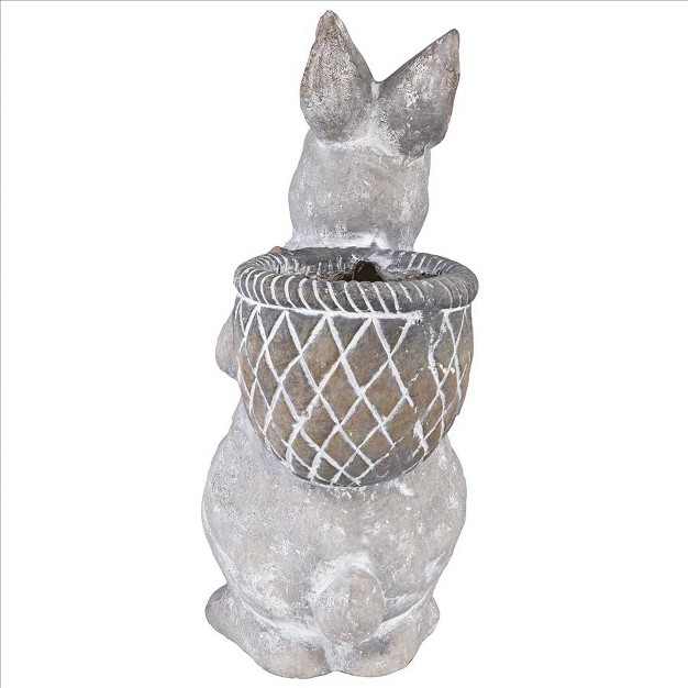 Design Toscano Bunny With Basket Bearing Gifts Easter Rabbit Statue