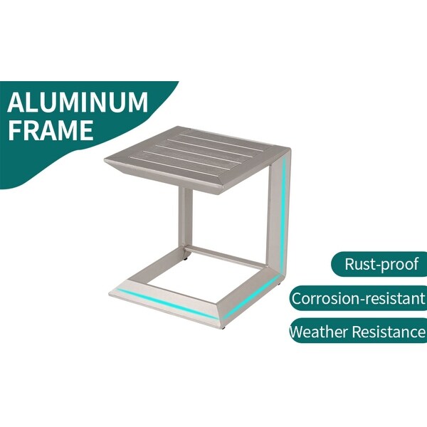 Outdoor coffee tablealuminum