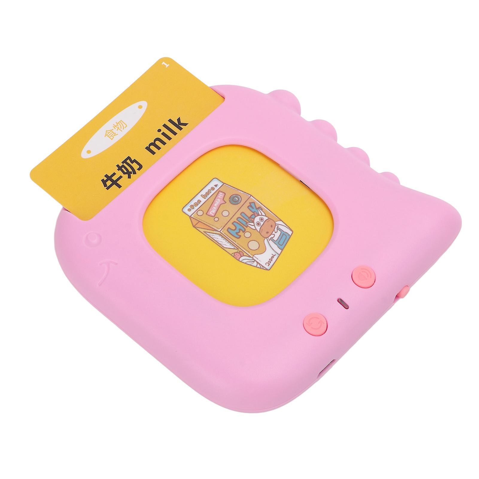 Card Early Education Machine For Boys Girls Fink Dinosaur Electronic Learning Toys With 224 Audiobooks Volume Adjustment