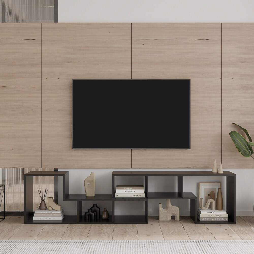 Double L Shaped TV Stand，Display Shelf