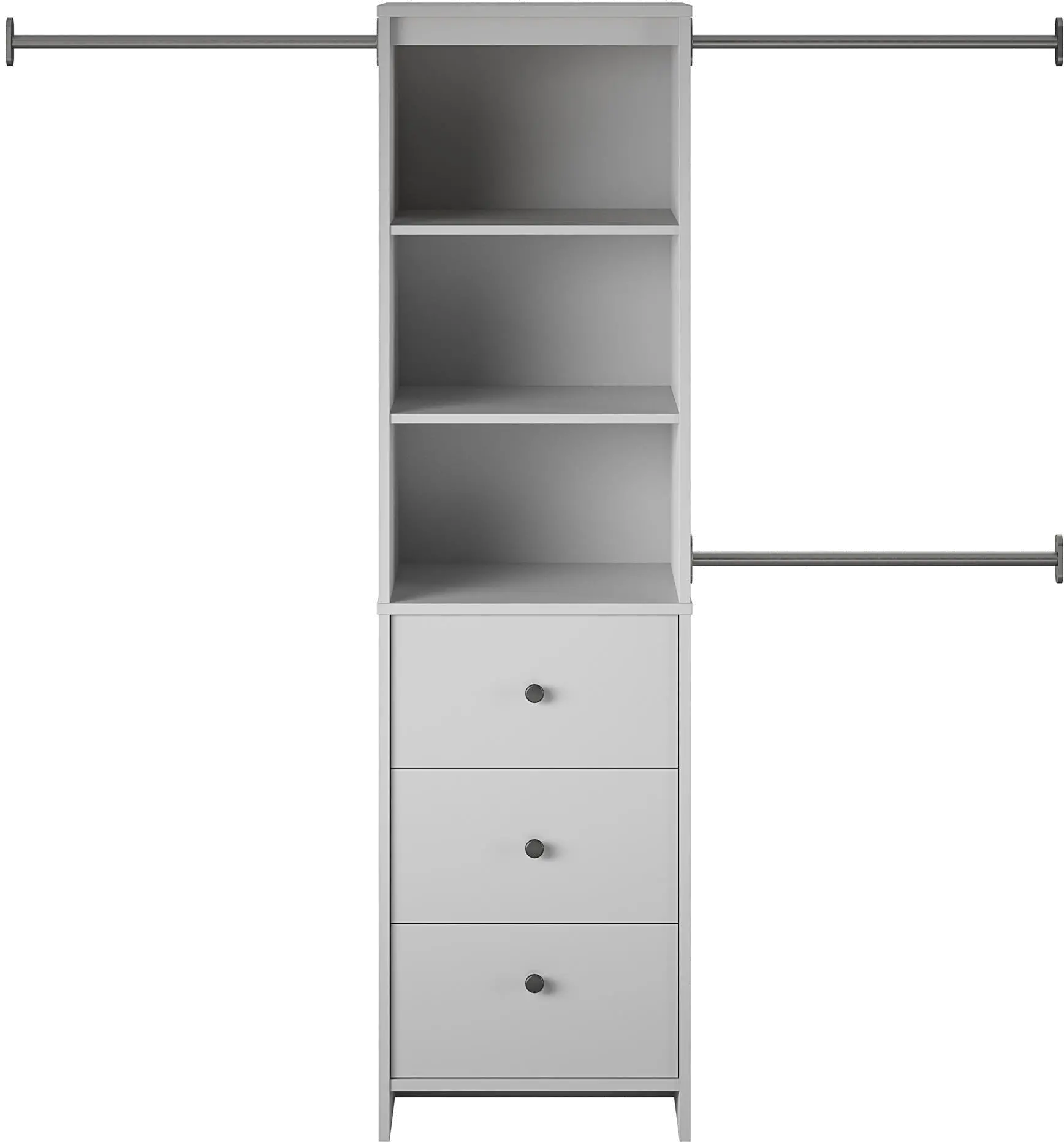 Beckett Gray Closet Storage Organizer