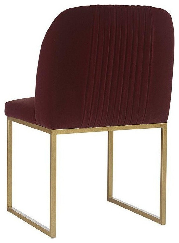 Kirby Dining Chair Merlot Set of 2   Contemporary   Dining Chairs   by Virgil Stanis Design  Houzz