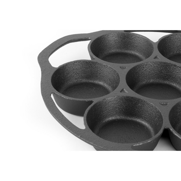 Commercial Chef Cast Iron Biscuit Pan Pre seasoned Cast Iron Cookware For Muffins amp Scones