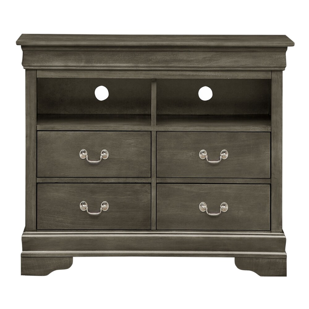 Louis Phillipe Wooden Media Chest