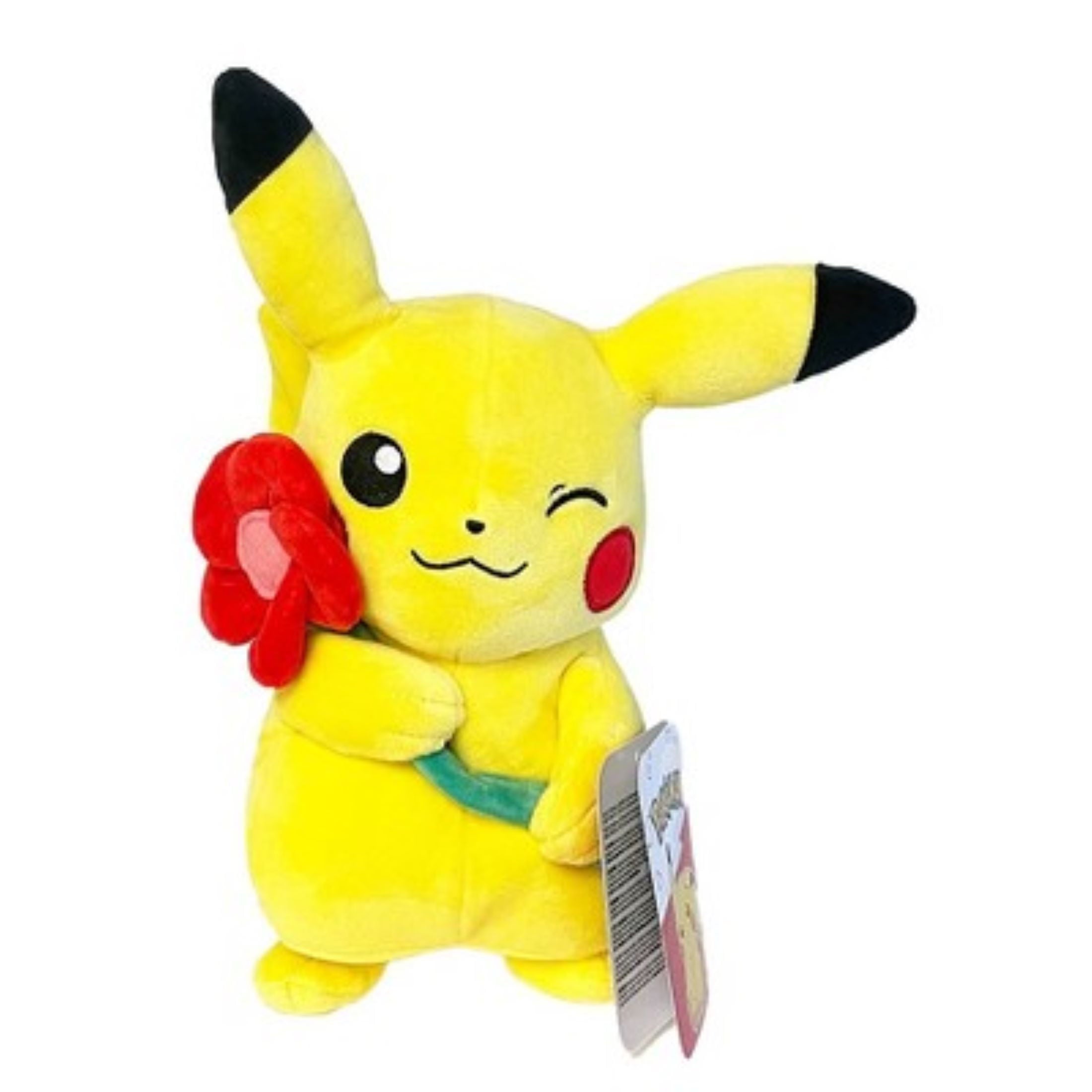 Jazwares Pokemon V Day Plush Red Flower Pikachu